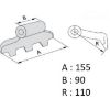 Picture of Hammer flail SMS Žalec - paw, hole-20.5mm, eyelet-90mm