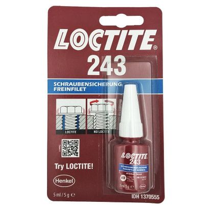 Picture of Thread locking glue for bolts and screws, Loctite 243, 5ml (medium strength)