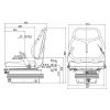 Picture of Seat with air suspension, Cobo, SC90/M97, fabric