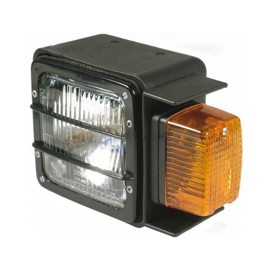 Picture of Headlight, front, rectangular, with direction indicator, Cobo, right-hand, 210x147