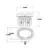 Slika Žaromet varnostni Led 12/24V  9W modra črta - viličar