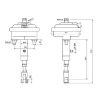 Bild von Bremszylinder, Luft+Hydraulik, T30 EPL30/60, mit Doppelbremse