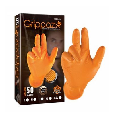 Slika Rokavice Grippaz Nitril "M" - oranžne 50/1