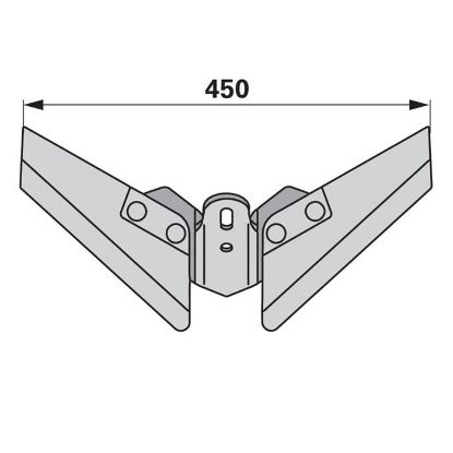 Picture of Motičica-lemež krilni kpl. 450x8 (luknje 45-75mm)