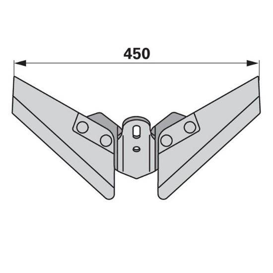 Picture of Motičica-lemež krilni kpl. 450x8 (luknje 45-75mm)