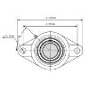 Picture of Mulcher bearing, UCFL 205 (Bore: O25)