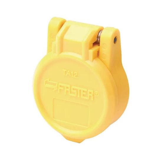 Picture of Quick coupler dust cap with spring, yellow