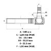 Picture of Končnik M18x1,5mm K-19,90 Steyr 133743601-notranji navoj