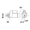 Slika Zaganjač motorja 12V 3.2kW Z=9 Iskra AZE4241,IS1386-11132156